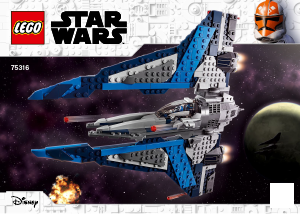 Kasutusjuhend Lego set 75316 Star Wars Mandaloorlase Starfighter