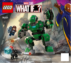 Bruksanvisning Lego set 76201 Super Heroes Kapten Carter & Hydra-stamparen