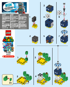 Manual Lego set 71394 Super Mario Character series Parachute Bob-omb