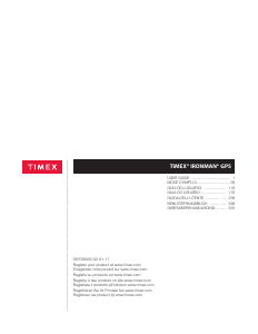 Mode d’emploi Timex TW7C11800GZ Ironman Montre