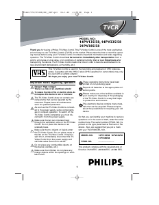 Manual Philips 14PV235 Television