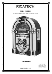 Bruksanvisning Ricatech RR500 Table Top Jukebox