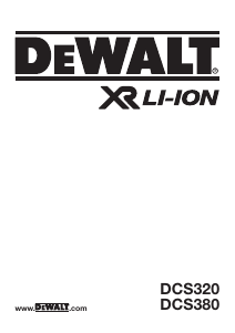 사용 설명서 DeWalt DCS380 왕복톱