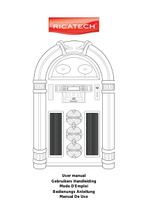 Bruksanvisning Ricatech RR1600 Black XXL LED Jukebox