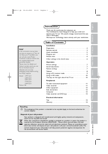Manual Philips 37PF7320 Television