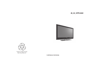Rokasgrāmata Philips 37PFL5322 Televizors