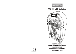 Bruksanvisning Ricatech RR2100 Light Wood ZZL Classic LED Jukebox
