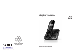 Kasutusjuhend Philips CD1751B Traadita telefon