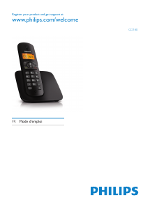 Mode d’emploi Philips CD1801B Téléphone sans fil