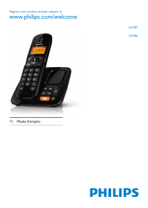 Mode d’emploi Philips CD1861B Téléphone sans fil