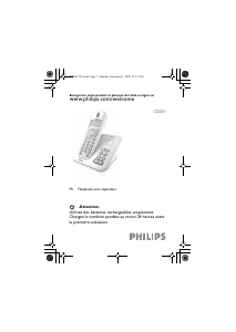 Mode d’emploi Philips CD2501S Téléphone sans fil