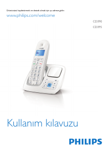 Kullanım kılavuzu Philips CD3953W Kablosuz telefon