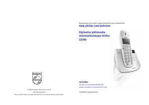 Kasutusjuhend Philips CD4452B Traadita telefon