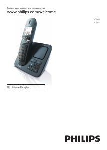 Mode d’emploi Philips CD5601S Téléphone sans fil