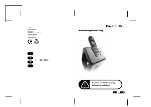 Bedienungsanleitung Philips DECT2112S Schnurlose telefon
