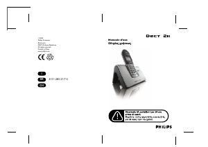 Manuale Philips DECT2112S Telefono senza fili