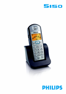 Manual de uso Philips DECT5150S Teléfono inalámbrico