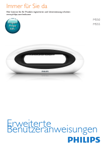 Bedienungsanleitung Philips M5551WR Schnurlose telefon
