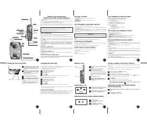 Manual Philips TD5250 Icana Wireless Phone