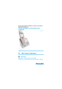 Bedienungsanleitung Philips XL6652C Schnurlose telefon