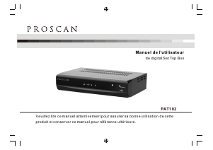 Mode d’emploi Proscan PAT102 Récepteur numérique