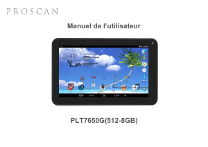 Mode d’emploi Proscan PLT7650G Tablette