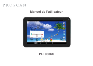 Mode d’emploi Proscan PLT9606G Tablette
