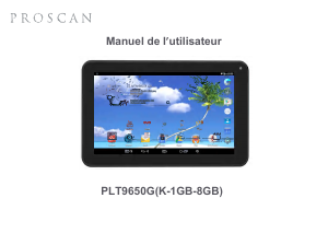 Mode d’emploi Proscan PLT9650G Tablette