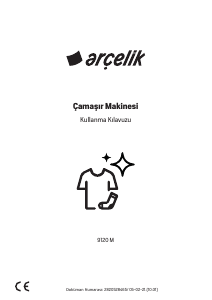 Kullanım kılavuzu Arçelik 9120 M Çamaşır makinesi