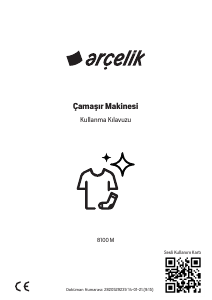 Kullanım kılavuzu Arçelik 8100 M Çamaşır makinesi