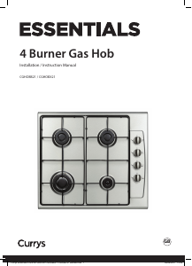 Manual Currys Essentials CGHOBB21 Hob