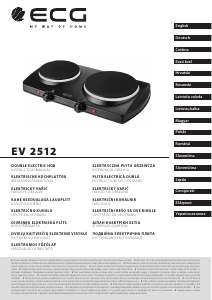 Priročnik ECG EV 2512 Grelna plošča