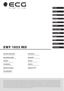 Priročnik ECG EWF 1053 MD Pralni stroj