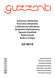 Manual Guzzanti GZ 8818 Refrigerator