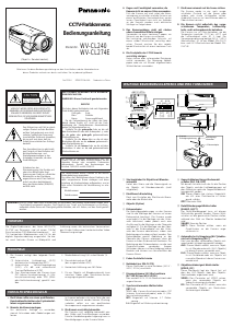 Bedienungsanleitung Panasonic WV-CL270 Überwachungskamera