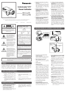Mode d’emploi Panasonic WV-CL274 Caméra de surveillance