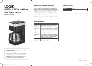 Handleiding Logik L12DCB21 Koffiezetapparaat