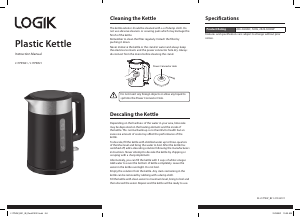 Manual Logik L17PKW21 Kettle