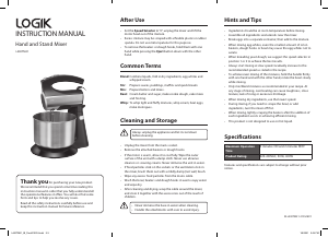 Handleiding Logik L400TM21 Standmixer