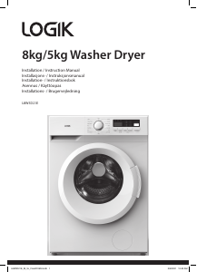 Bruksanvisning Logik L8W5D21E Kombinerad tvätt-tork