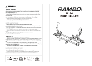 Handleiding Rambo R184 Fietsendrager