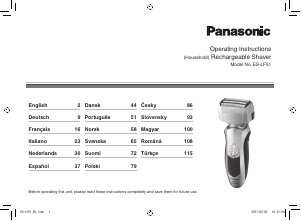 Bruksanvisning Panasonic ES-LF51 Barbermaskin