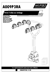 Instrukcja Mottez A009P3RA Bagażnik rowerowy