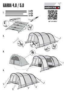Руководство High Peak Garda 4.0 Палатка