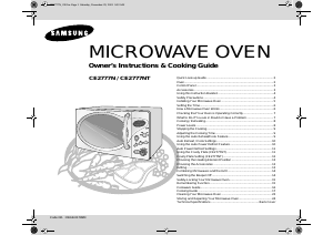 Manual Samsung CE2777N Microwave