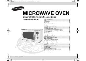 Manual Samsung CE282DN Microwave
