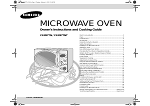 Manual Samsung CE2877NT Microwave
