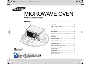 Handleiding Samsung MW73C Magnetron