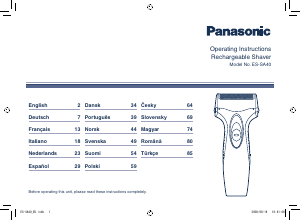 Mode d’emploi Panasonic ES-SA40 Rasoir électrique