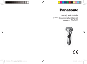 Vadovas Panasonic ES-SL33 Skutimosi mašinėlė